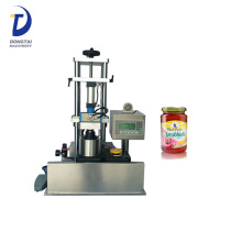 High quality semi automatic glass jars / twist off cap vacuum capping machine